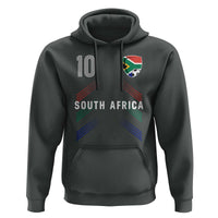 South Africa Soccer Sports Graphic Number 10 Jersey Style Hoodie Proud South African Football Fans Game Day Pride
