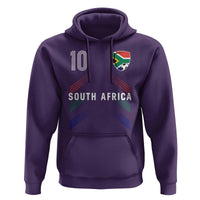 South Africa Soccer Sports Graphic Number 10 Jersey Style Hoodie Proud South African Football Fans Game Day Pride