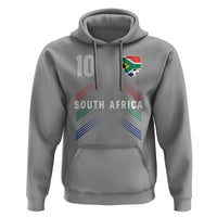South Africa Soccer Sports Graphic Number 10 Jersey Style Hoodie Proud South African Football Fans Game Day Pride