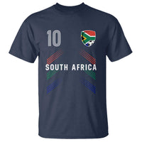 South Africa Soccer Sports Graphic Number 10 Jersey Style T Shirt Proud South African Football Fans Game Day Pride