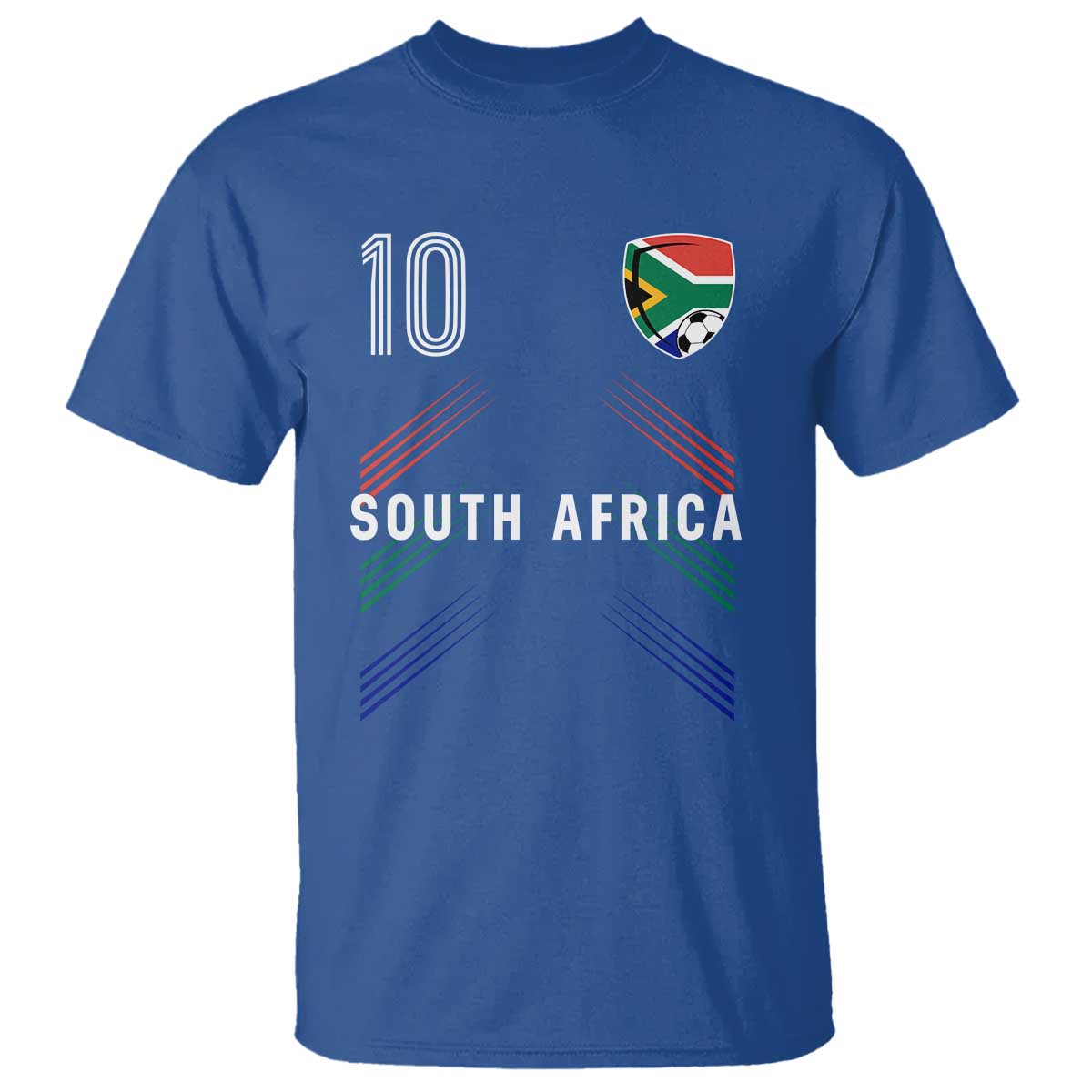 South Africa Soccer Sports Graphic Number 10 Jersey Style T Shirt Proud South African Football Fans Game Day Pride