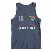 South Africa Soccer Sports Graphic Number 10 Jersey Style Tank Top Proud South African Football Fans Game Day Pride