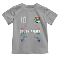 South Africa Soccer Sports Graphic Number 10 Jersey Style Toddler T Shirt Proud South African Football Fans Game Day Pride