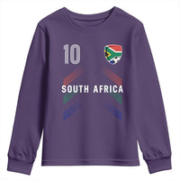 South Africa Soccer Sports Graphic Number 10 Jersey Style Youth Sweatshirt Proud South African Football Fans Game Day Pride