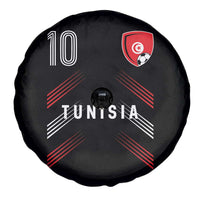 Tunisia Soccer Sports Graphic Number 10 Jersey Style Spare Tire Cover Proud Tunisian Football Fans Game Day Maghreb Pride