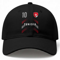 Tunisia Soccer Sports Graphic Number 10 Jersey Style Baseball Cap Proud Tunisian Football Fans Game Day Maghreb Pride