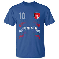 Tunisia Soccer Sports Graphic Number 10 Jersey Style T Shirt Proud Tunisian Football Fans Game Day Maghreb Pride