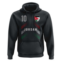 Jordan Soccer Sports Graphic Number 10 Jersey Style Hoodie Proud Jordanian Football Fans Game Day Pride