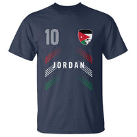 Jordan Soccer Sports Graphic Number 10 Jersey Style T Shirt Proud Jordanian Football Fans Game Day Pride