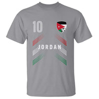 Jordan Soccer Sports Graphic Number 10 Jersey Style T Shirt Proud Jordanian Football Fans Game Day Pride