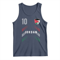 Jordan Soccer Sports Graphic Number 10 Jersey Style Tank Top Proud Jordanian Football Fans Game Day Pride