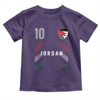 Jordan Soccer Sports Graphic Number 10 Jersey Style Toddler T Shirt Proud Jordanian Football Fans Game Day Pride