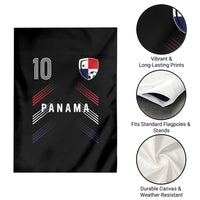 Panama Soccer Sports Graphic Number 10 Jersey Style Garden Flag Proud Panamanian Football Fans Game Day Pride