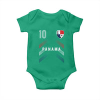 Panama Soccer Sports Graphic Number 10 Jersey Style Baby Onesie Proud Panamanian Football Fans Game Day Pride
