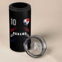 Panama Soccer Sports Graphic Number 10 Jersey Style 4 in 1 Can Cooler Tumbler Proud Panamanian Football Fans Game Day Pride