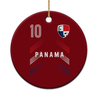 Panama Soccer Sports Graphic Number 10 Jersey Style Ceramic Ornament Proud Panamanian Football Fans Game Day Pride
