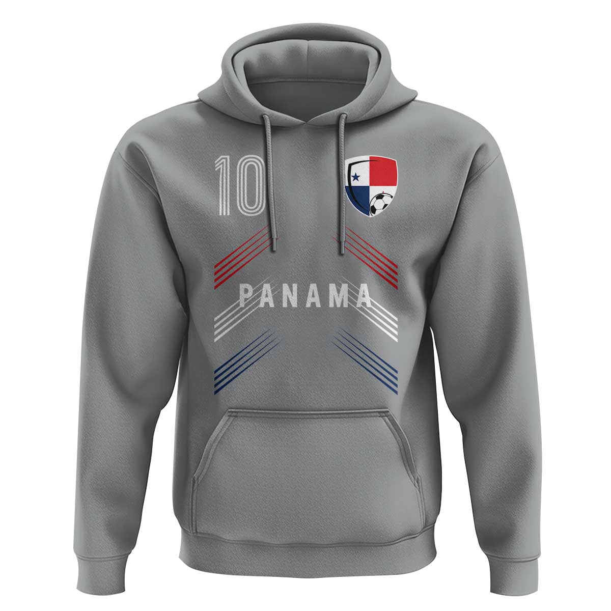 Panama Soccer Sports Graphic Number 10 Jersey Style Hoodie Proud Panamanian Football Fans Game Day Pride