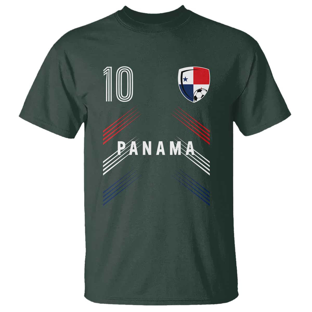 Panama Soccer Sports Graphic Number 10 Jersey Style T Shirt Proud Panamanian Football Fans Game Day Pride
