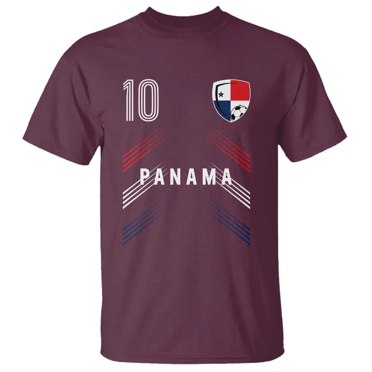 Panama Soccer Sports Graphic Number 10 Jersey Style T Shirt Proud Panamanian Football Fans Game Day Pride