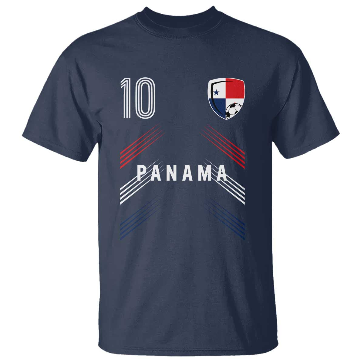 Panama Soccer Sports Graphic Number 10 Jersey Style T Shirt Proud Panamanian Football Fans Game Day Pride