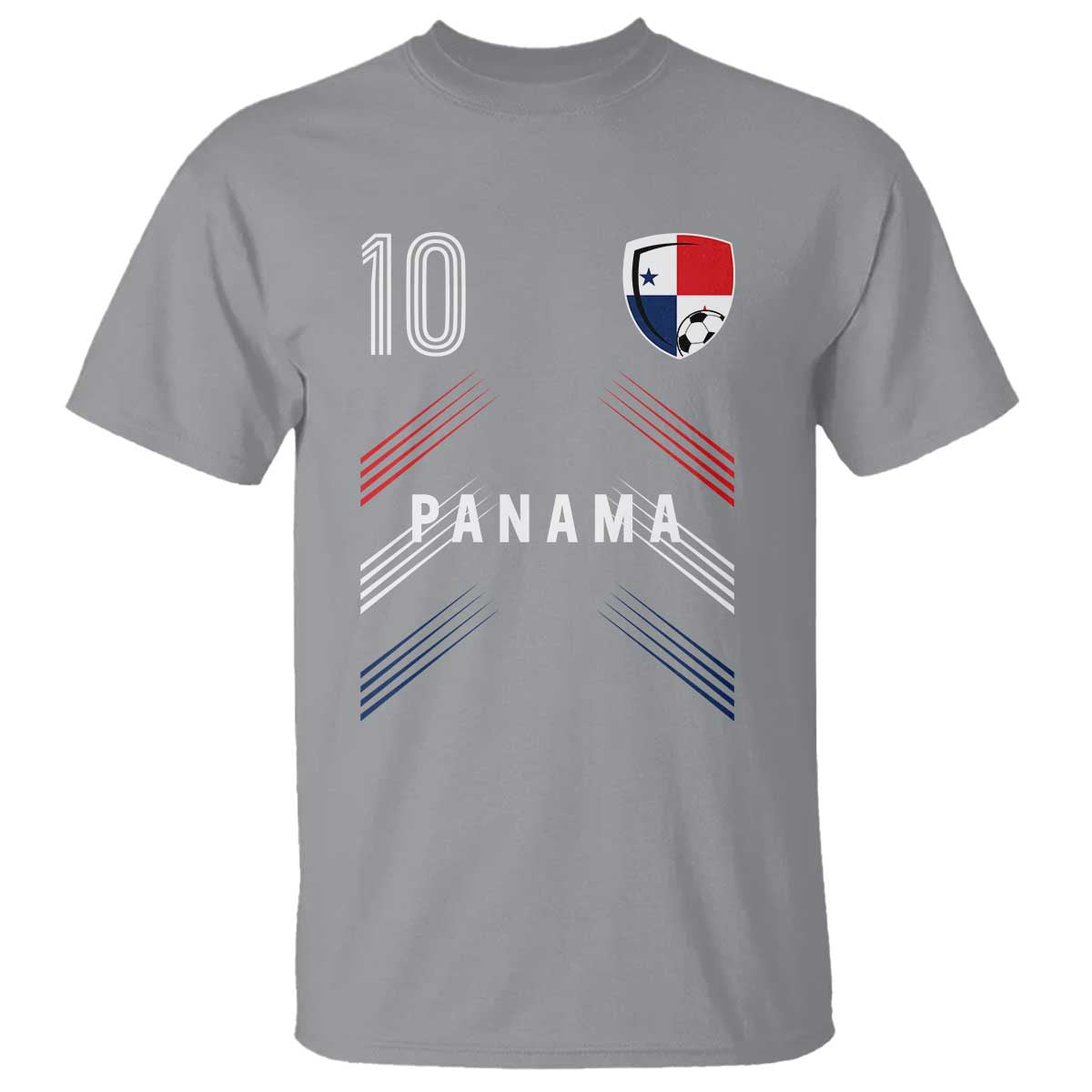 Panama Soccer Sports Graphic Number 10 Jersey Style T Shirt Proud Panamanian Football Fans Game Day Pride