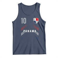 Panama Soccer Sports Graphic Number 10 Jersey Style Tank Top Proud Panamanian Football Fans Game Day Pride