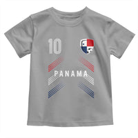 Panama Soccer Sports Graphic Number 10 Jersey Style Toddler T Shirt Proud Panamanian Football Fans Game Day Pride