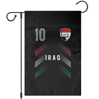 Iraq Soccer Sports Graphic Number 10 Jersey Style Garden Flag Proud Iraqi Football Fans Game Day Pride