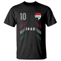 Iraq Soccer Sports Graphic Number 10 Jersey Style T Shirt Proud Iraqi Football Fans Game Day Pride