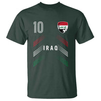 Iraq Soccer Sports Graphic Number 10 Jersey Style T Shirt Proud Iraqi Football Fans Game Day Pride