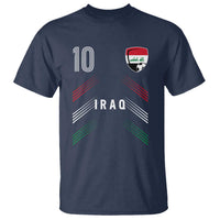 Iraq Soccer Sports Graphic Number 10 Jersey Style T Shirt Proud Iraqi Football Fans Game Day Pride