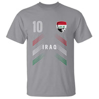 Iraq Soccer Sports Graphic Number 10 Jersey Style T Shirt Proud Iraqi Football Fans Game Day Pride