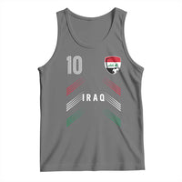 Iraq Soccer Sports Graphic Number 10 Jersey Style Tank Top Proud Iraqi Football Fans Game Day Pride