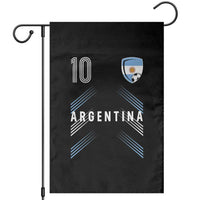 Argentina Soccer Sports Graphic Number 10 Jersey Style Garden Flag Proud Argentine Football Fans Game Day Pride