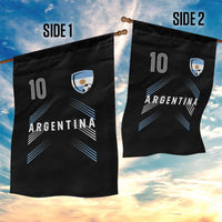 Argentina Soccer Sports Graphic Number 10 Jersey Style Garden Flag Proud Argentine Football Fans Game Day Pride