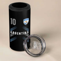 Argentina Soccer Sports Graphic Number 10 Jersey Style 4 in 1 Can Cooler Tumbler Proud Argentine Football Fans Game Day Pride