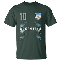 Argentina Soccer Sports Graphic Number 10 Jersey Style T Shirt Proud Argentine Football Fans Game Day Pride