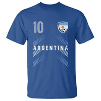 Argentina Soccer Sports Graphic Number 10 Jersey Style T Shirt Proud Argentine Football Fans Game Day Pride