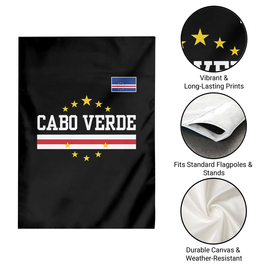 Cabo Verde Athletic Varsity Style Garden Flag Cape Verde Flag Stars National Pride
