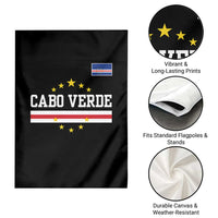 Cabo Verde Athletic Varsity Style Garden Flag Cape Verde Flag Stars National Pride