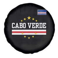 Cabo Verde Athletic Varsity Style Spare Tire Cover Cape Verde Flag Stars National Pride