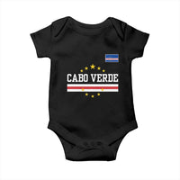 Cabo Verde Athletic Varsity Style Baby Onesie Cape Verde Flag Stars National Pride