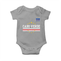 Cabo Verde Athletic Varsity Style Baby Onesie Cape Verde Flag Stars National Pride