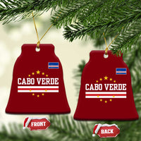 Cabo Verde Athletic Varsity Style Ceramic Ornament Cape Verde Flag Stars National Pride