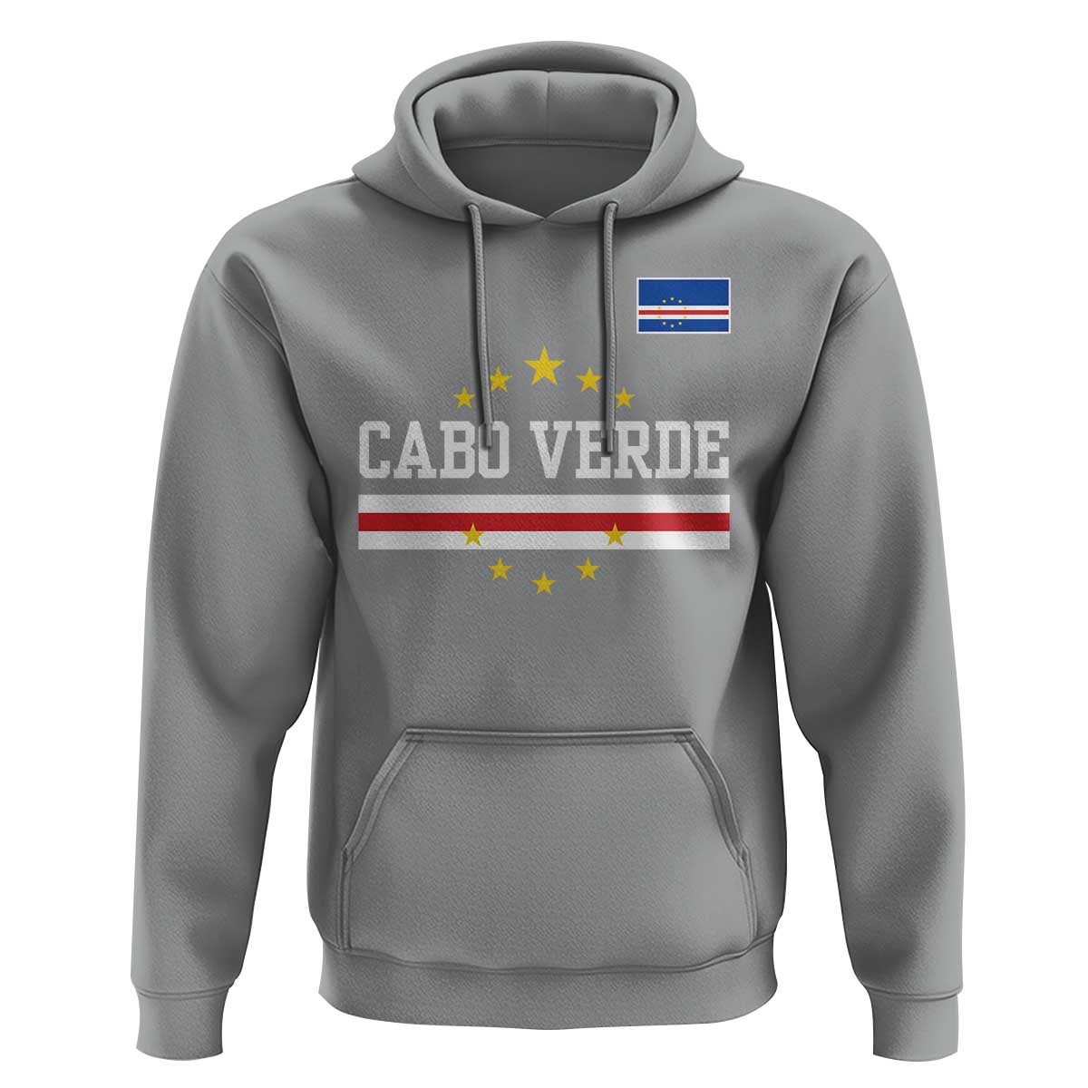 Cabo Verde Athletic Varsity Style Hoodie Cape Verde Flag Stars National Pride
