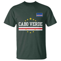 Cabo Verde Athletic Varsity Style T Shirt Cape Verde Flag Stars National Pride