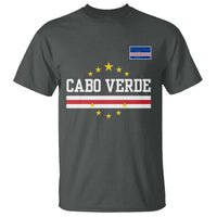 Cabo Verde Athletic Varsity Style T Shirt Cape Verde Flag Stars National Pride