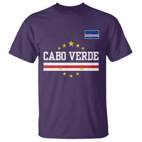 Cabo Verde Athletic Varsity Style T Shirt Cape Verde Flag Stars National Pride