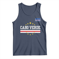 Cabo Verde Athletic Varsity Style Tank Top Cape Verde Flag Stars National Pride