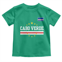 Cabo Verde Athletic Varsity Style Toddler T Shirt Cape Verde Flag Stars National Pride